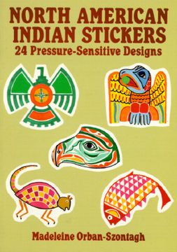portada north american indian stickers: 24 pressure-sensitive designs