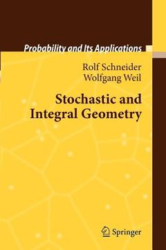 portada stochastic and integral geometry (en Inglés)