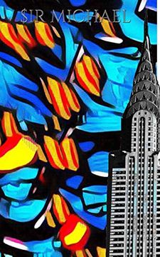 portada Iconic Chrysler Building new York City sir Michael Huhn pop art Drawing Journal (en Inglés)