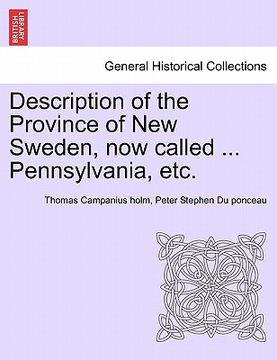 portada description of the province of new sweden, now called ... pennsylvania, etc. (in English)