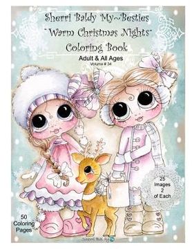 portada Sherri Baldy My Besties Warm Christmas Nights Coloring Book (en Inglés)