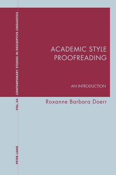 portada Academic Style Proofreading: An Introduction (en Inglés)