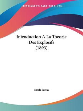portada Introduction A La Theorie Des Explosifs (1893) (en Francés)