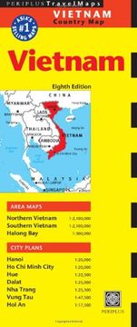portada Vietnam Travel Map Eighth Edition (Periplus Travel Maps Country Map) (en Inglés)