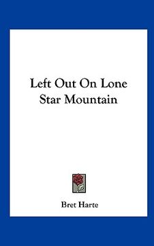 portada left out on lone star mountain (en Inglés)