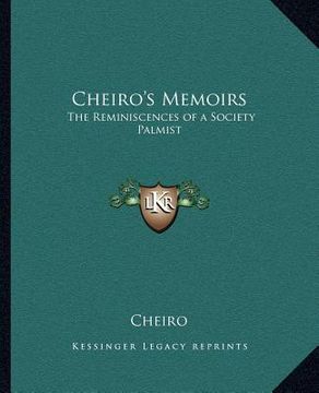 portada cheiro's memoirs: the reminiscences of a society palmist (en Inglés)
