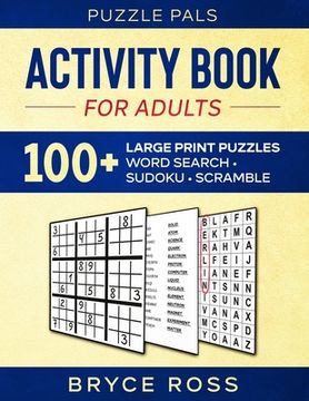 portada Activity Book for Adults: 100+ Large Print Puzzles (en Inglés)