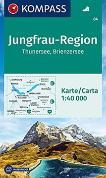 portada Jungfrau-Region 84 1/50. 000 (Carte de Randonnee - 1/50. 000) (French Edition) (en Alemán)