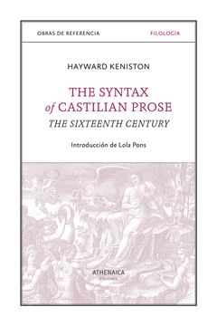 portada The Syntax of Castilian Prose