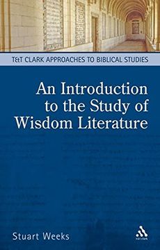 portada An Introduction to the Study of Wisdom Literature (T&T Clark Approaches to Biblical Studies) 