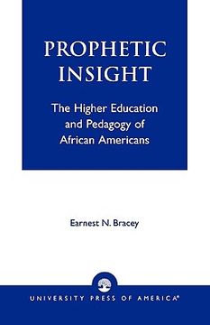 portada prophetic insight: the higher education of african americans (en Inglés)