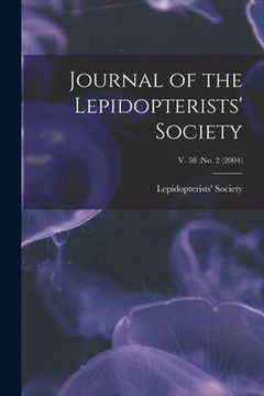 portada Journal of the Lepidopterists' Society; v. 58: no. 2 (2004) (en Inglés)