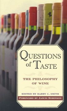 portada Questions of Taste: The Philosophy of Wine (in English)