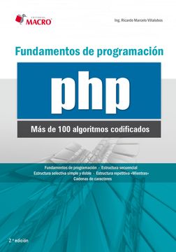 portada Fundamentos de Programacion Php. Mas de 100 Algoritmos Codificados (in Spanish)
