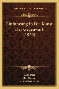 portada Einfuhrung In Die Kunst Der Gegenwart (1920) (en Alemán)