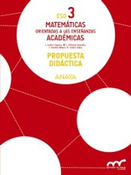 portada Matemáticas Orientadas A Las Enseñanzas Académicas 3. Propuesta Didáctica.