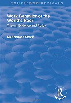 portada Work Behavior of the World's Poor: Theory, Evidence and Policy (in English)