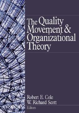 portada the quality movement and organization theory (en Inglés)