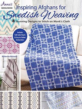 portada Inspiring Afghans for Swedish Weaving: 8 Stunning Designs to Stitch on Monk's Cloth (en Inglés)