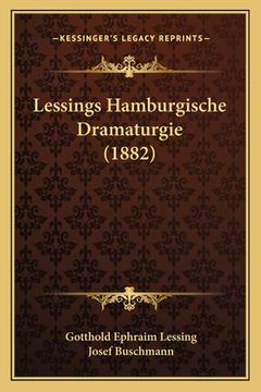 portada Lessings Hamburgische Dramaturgie (1882) (en Alemán)