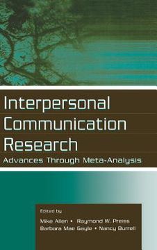 portada interpersonal communication research: advances through meta-analysis (in English)