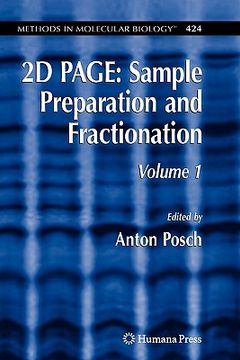 portada 2d page: sample preparation and fractionation: volume 1 (en Inglés)