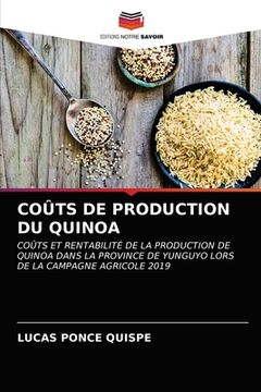portada Coûts de Production Du Quinoa (en Francés)