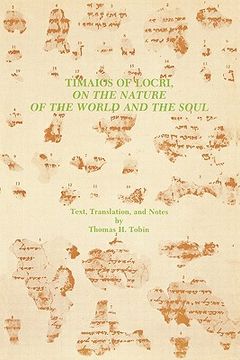 portada timaios of locri: on the nature of the world and the soul (in English)
