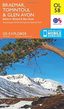 portada Braemar, Tomintoul & Glen Avon 1 : 25 000 (OS Explorer Map)