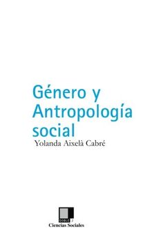 portada Género y Antropología Social