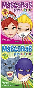portada Máscaras Para Colorear (2 Títulos) (in Spanish)