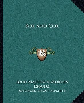 portada box and cox (en Inglés)