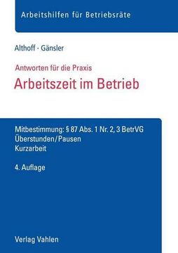 portada Arbeitszeit im Betrieb (in German)