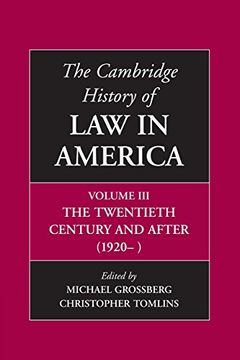 portada The Cambridge History of law in America: Volume 3 (en Inglés)