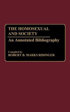 portada the homosexual and society: an annotated bibliography