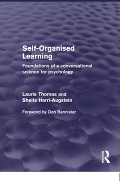 portada Self-Organised Learning: Foundations of a Conversational Science for Psychology (Psychology Revivals) (en Inglés)