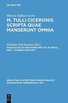 portada orationes pro cn. plancio, pro c. rabirio postumo (en Inglés)