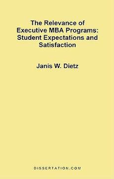 portada the relevance of executive mba programs: student expectations and satisfaction