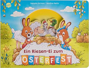 portada Ein Riesen-Ei zum Osterfest: Ein Pappbilderbuch mit Figurenregister ab 2 Jahren (en Alemán)