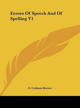 portada errors of speech and of spelling v1 (en Inglés)