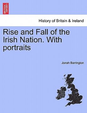 portada rise and fall of the irish nation. with portraits