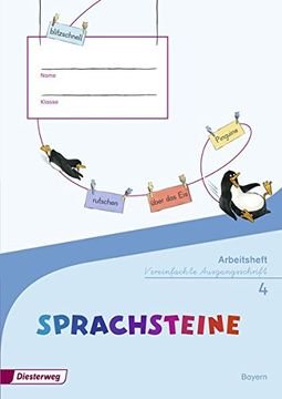 portada Sprachsteine Sprachbuch - Ausgabe 2014 für Bayern: Arbeitsheft 4 va (en Alemán)