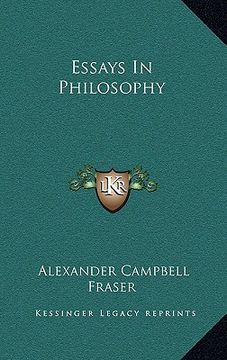 portada essays in philosophy