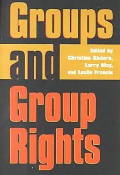 portada groups & group rights (pb) (en Inglés)
