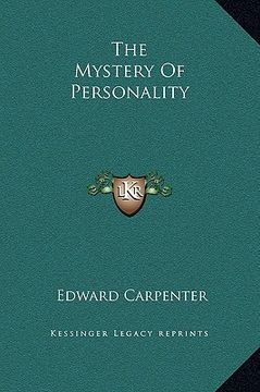 portada the mystery of personality (en Inglés)