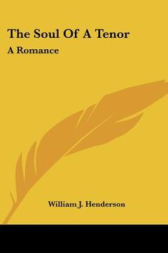 portada the soul of a tenor: a romance (en Inglés)