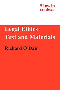portada Legal Ethics: Text and Materials: Text and Materials (Law in Context) (en Inglés)