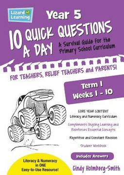 portada Lizard Learning 10 Quick Questions A Day Year 5 Term 1