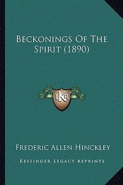 portada beckonings of the spirit (1890) (in English)