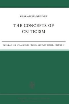portada The Concepts of Criticism (en Inglés)
